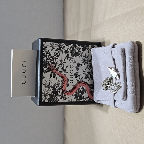 Gucci Star Of David Necklace 925 Sterling Full Inclusion - Picture 1 of 8